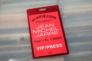 Jean Michel Jarre - Laminated Backstage Pass - -