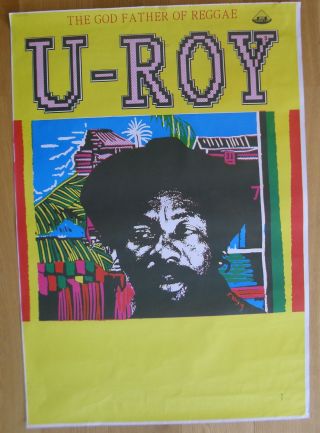 U - Roy Reggae Vintage French Concert Poster