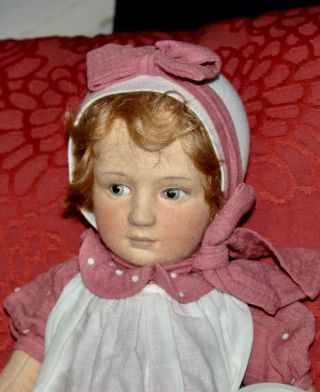 Vintage R.  John Wright Cloth Doll Little Miss Muffet Nursery Rhyme Series 45/100