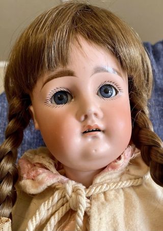 Antique 20” Squaretooth Kestner German Bisque Doll W/straightwristed Body