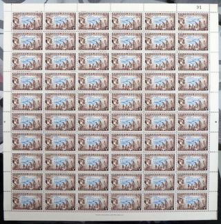 Southern Rhodesia 1953 - ½d Rhodes Sg71 Complete Sheet Of 60 Dk303