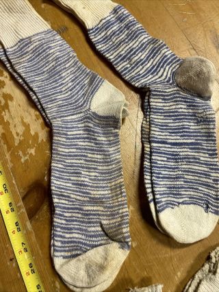 Vintage Men’s Work Socks 5 Pairs - Early 1900 
