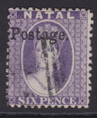Natal.  Sg 42,  6d Violet.  Ovpt Type 7c.