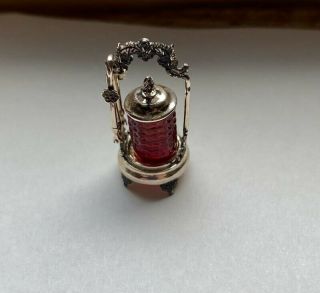 1:12 Scale Dollhouse Miniature Peter Acquisto Sterling Silver Pickle Castor