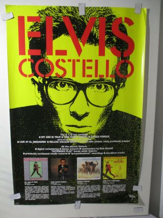 1994 Record Store Promo Poster Elvis Costello 24x36 " Live At El Mocambo