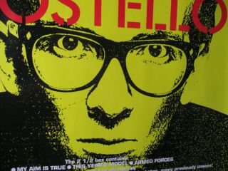 1994 RECORD STORE Promo Poster ELVIS COSTELLO 24x36 