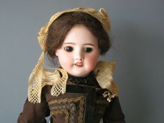 French Sfbj 60 Paris Bisque Head Doll 22 " Bm87 Rare