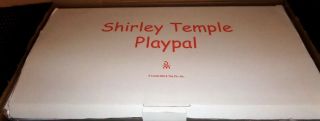 Nib Vintage Shirley Temple Playpal Doll Danbury W/stand 33 " Tall