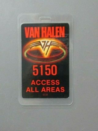 Van Halen Backstage Pass Laminated 5150 Authentic Access All Areas Van Halen