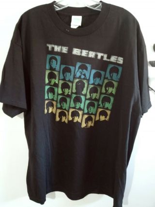 Apple Corps T - Shirt Vintage 2005 The Beatles Hard Days Night Men Xl Faded Black