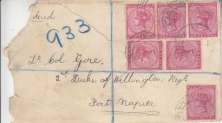 1896 South Africa Natal Anglo - Boar War Postal History Registered Postal Cover