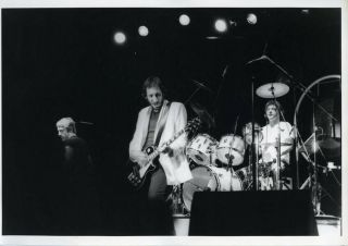 The Who Roger Daltrey Pete Townsend Kenney Jones 1979 Vintage 8x12 Stamped Photo