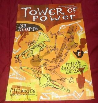 Bill Graham Fillmore Poster Tower Of Power 2001 San Francisco F508