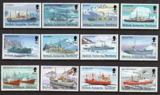 British Antarctic Terr.  1993 Antarctic Ships Set Fine Fresh Mnh