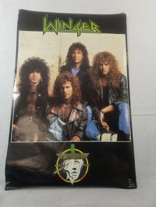 Winger Band Vintage Poster 1989 Debut Album Metal Band Music Memorabilia