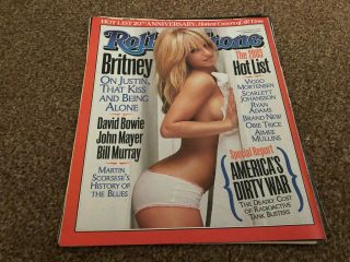 (rsm29) Advert/poster 12x10 " Rolling Stone Hot List Cover 2003 Britney Spears