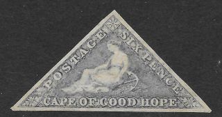 Cape Of Good Hope 1862 6d.  Slate - Lilac Sg 7c