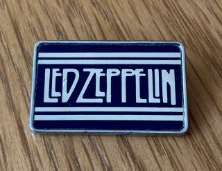 Led Zeppelin Vintage Metal Pin Badge From The 1980 