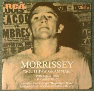 Morrissey ‎southpaw Grammar – Uk Promo 12 " X12 " In - Store Display Flat