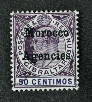 M.  Agencies,  Kevii,  1905,  50c.  Purple & Violet Value,  Sg 28,  Cat £65.