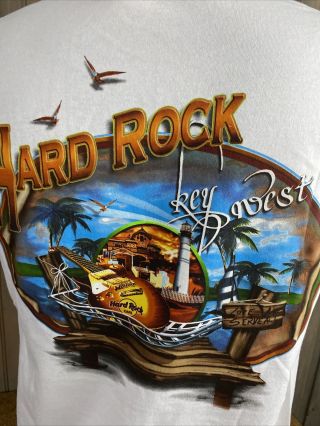 VINTAGE Hard Rock Cafe KEY WEST FLORIDA Tee T - SHIRT Mens Size MEDIUM w/TAGS 2