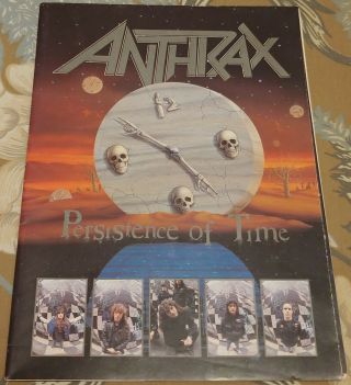 Anthrax Persistence Of Time Tour Program.
