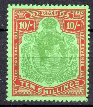 Bermuda 10/ - Vlmmint Mlh P13 1938 - 53 Kgvi [b910]