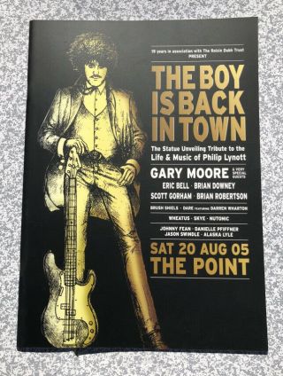 Phil Lynott Statue Unveiling 2005 Programme Gary Moore & Friends - Thin Lizzy