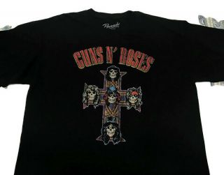 Bravado Mens Guns N Roses Band T - Shirt Black Cotton Appetite For Destruction Xl
