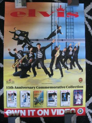 Elvis Presley.  Mgm 1992.  15th Anniversary Video Poster