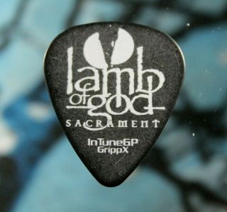 Lamb Of God // 2006 Sacrament Concert Tour Guitar Pick // Star Flag