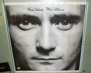 Phil Collins Face Value Vintage Promo Poster Last One