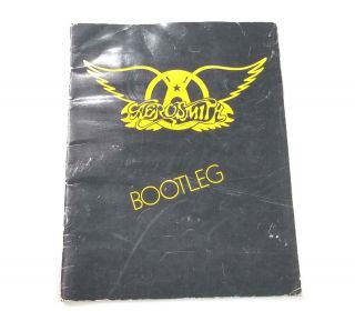 Aerosmith 1977 Live Bootleg Tour Program Rare Official Collectible Very Cool