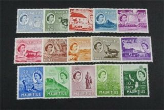 Nystamps British Mauritius Stamp 251 - 265 Og H $65 U11y2040