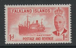 Falkland Islands,  Heijtz 103a,  Mlh " Dot After Fitzroy " Variety,  Pos.  23