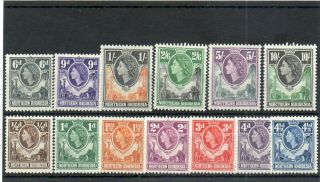 Sg 61/73 Northern Rhodesia Set To 10/ - Cat £60