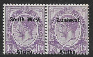 South West Africa 1923 - 26 1/3 Pale Violet Sg 23
