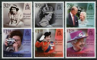 Falkland Islands Royalty Stamps 2021 Mnh Queen Elizabeth Ii 95th Birthday 6v Set
