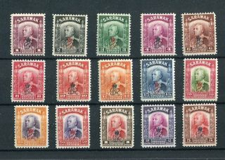 Sarawak Kgvi 1947 Crown Colony Issue Sg150/64 Mlh/mh