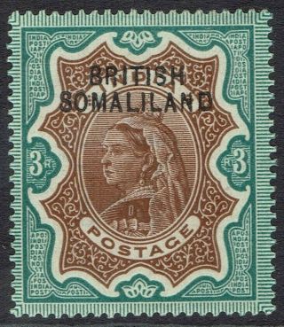 British Somaliland 1903 Qv India 3r Overprint At Top