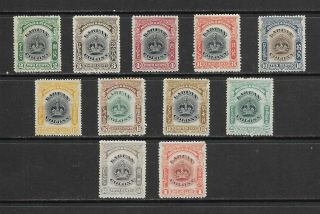 North Borneo - Labuan - 1902 - 3 Set (ex 1c) Sg 118 - 128 Cat £60,