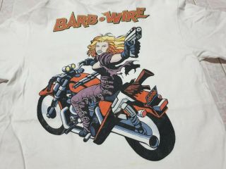 Rare Barb Wire Vintage Comic Strip Pamela Pam Anderson Film Crew T - Shirt