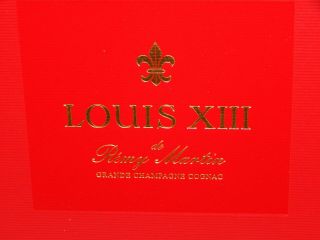 Louis Xiii Remy Martin Cognac Bottle Red Gift Box For Baccarat Bottle Box Only