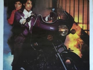 Prince Purple Rain Vintage Poster Promo Pin - Up 1984 Movie Memorabilia Warner Bro 3