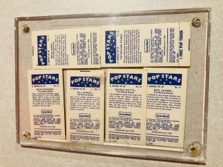 ROLLING STONES LYON MAID POP STAR PREMIUM CARDS FULL SET OF 6 SHAPE 1969 2