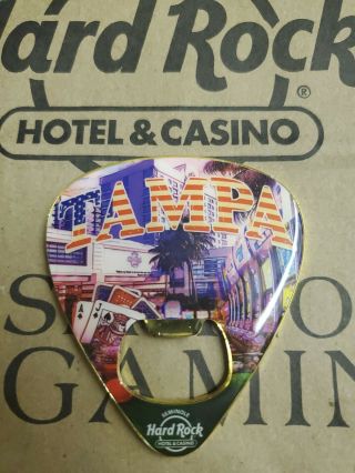 Hard Rock Tampa Hotel & Casino 2020 Pick Magnet Bottle Opener V20 City Icons