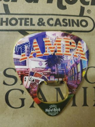 Hard Rock Tampa Hotel & Casino 2020 PICK MAGNET Bottle Opener V20 CITY ICONS 2