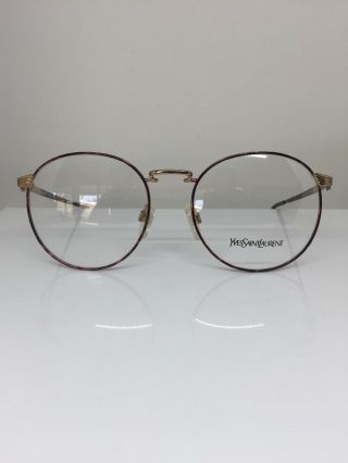 Vintage Ysl Saint Laurent 4002 Y173 Eyeglasses C.  Tortoise & Gold 54mm Italy