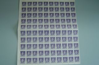 China 1949 Half Sheet Of 100 Stamps Of Dr Sun Yat Sen With No Gum