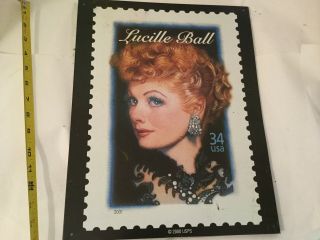 I Love Lucy Lucille Ball Vintage Stamp Tv Show Hollywood Icon Metal Sign
